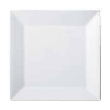 Winco RPS-1125 Royalsquare Porcelain Square Plate, 11-1/4" - 1 dozen