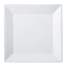 Winco RPS-12 Royalsquare Porcelain Square Plate, 12" - 1 dozen