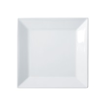 Winco RPS-925 Royalsquare Porcelain Square Plate, 9-1/4" - 1 dozen