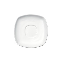 Winco RSS-6 Royalsquare Porcelain Square Saucer 6" - 3 dozen