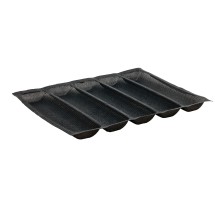 Winco SBF-5K 5-Roll Silicone Bread Pan 18&quot; x 13&quot;