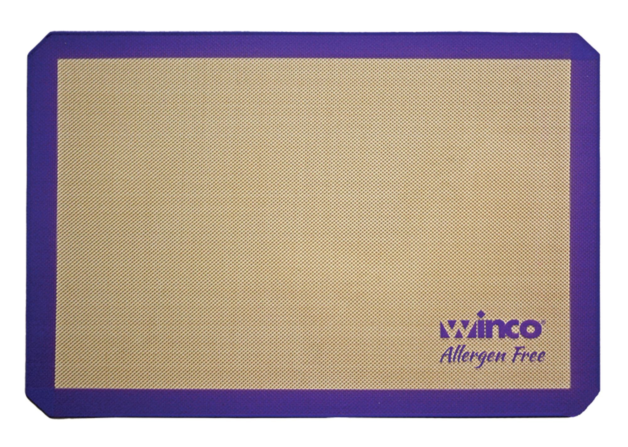 Winco SBS-21PP 2/3 Size Allergen Free 14-7/16" x 20-1/2" Silicone Baking Mat