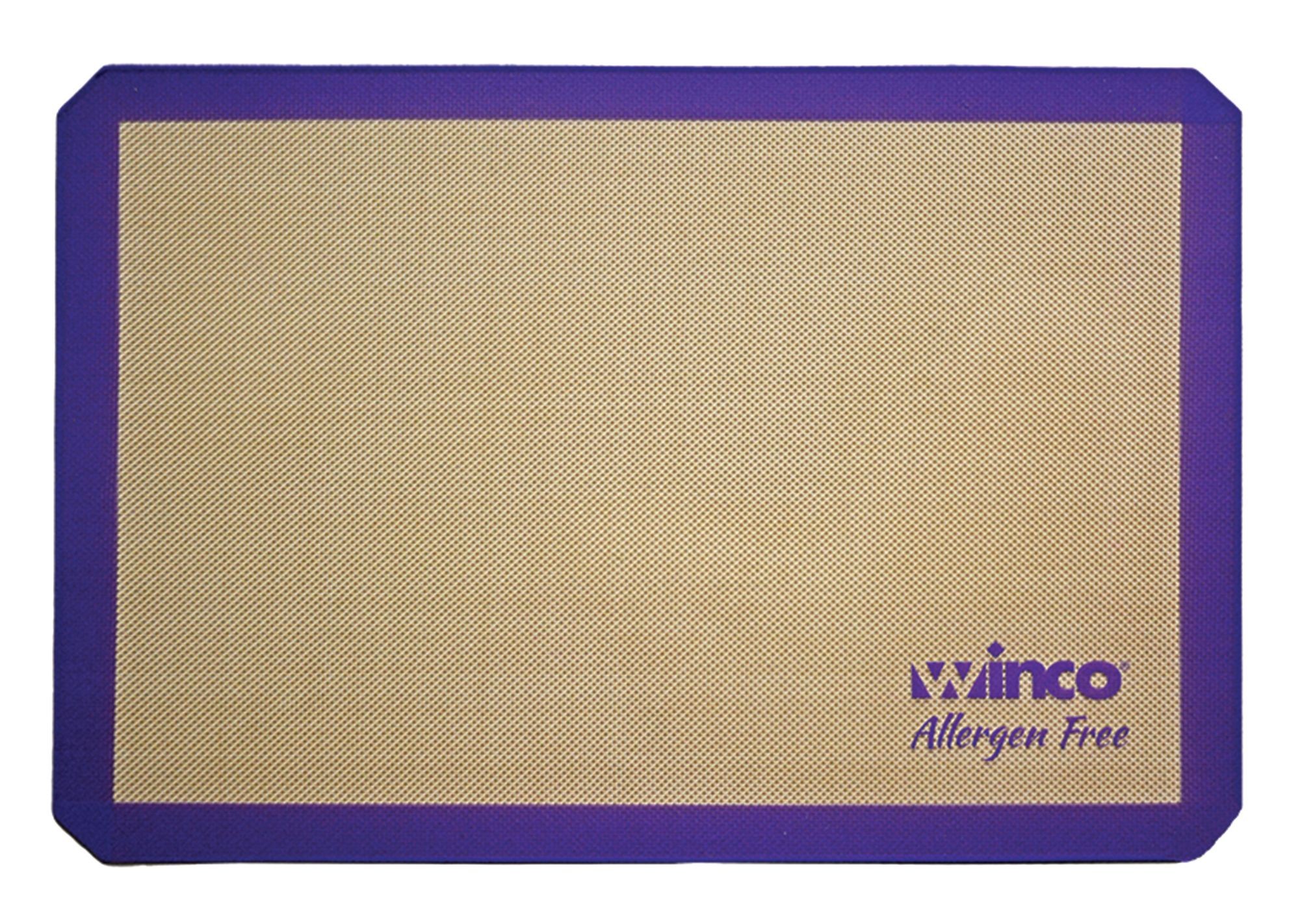 Winco SBS-24PP Full Size Allergen Free 16-3/8" x 24-1/2" Silicone Baking Mat