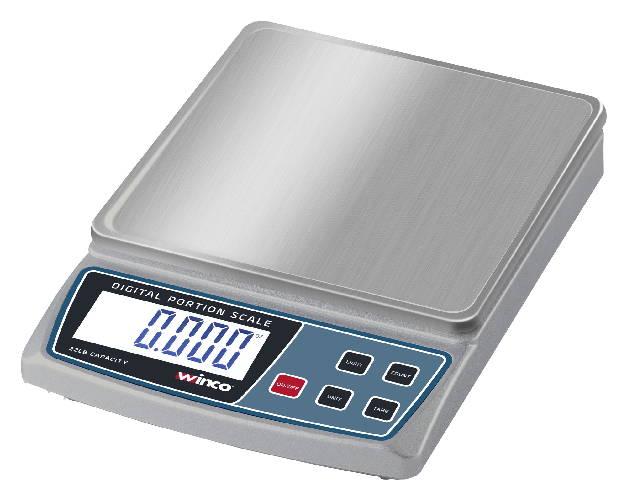 Winco SCAL-D22 Digital Portion Control Scale, 22 Lb.