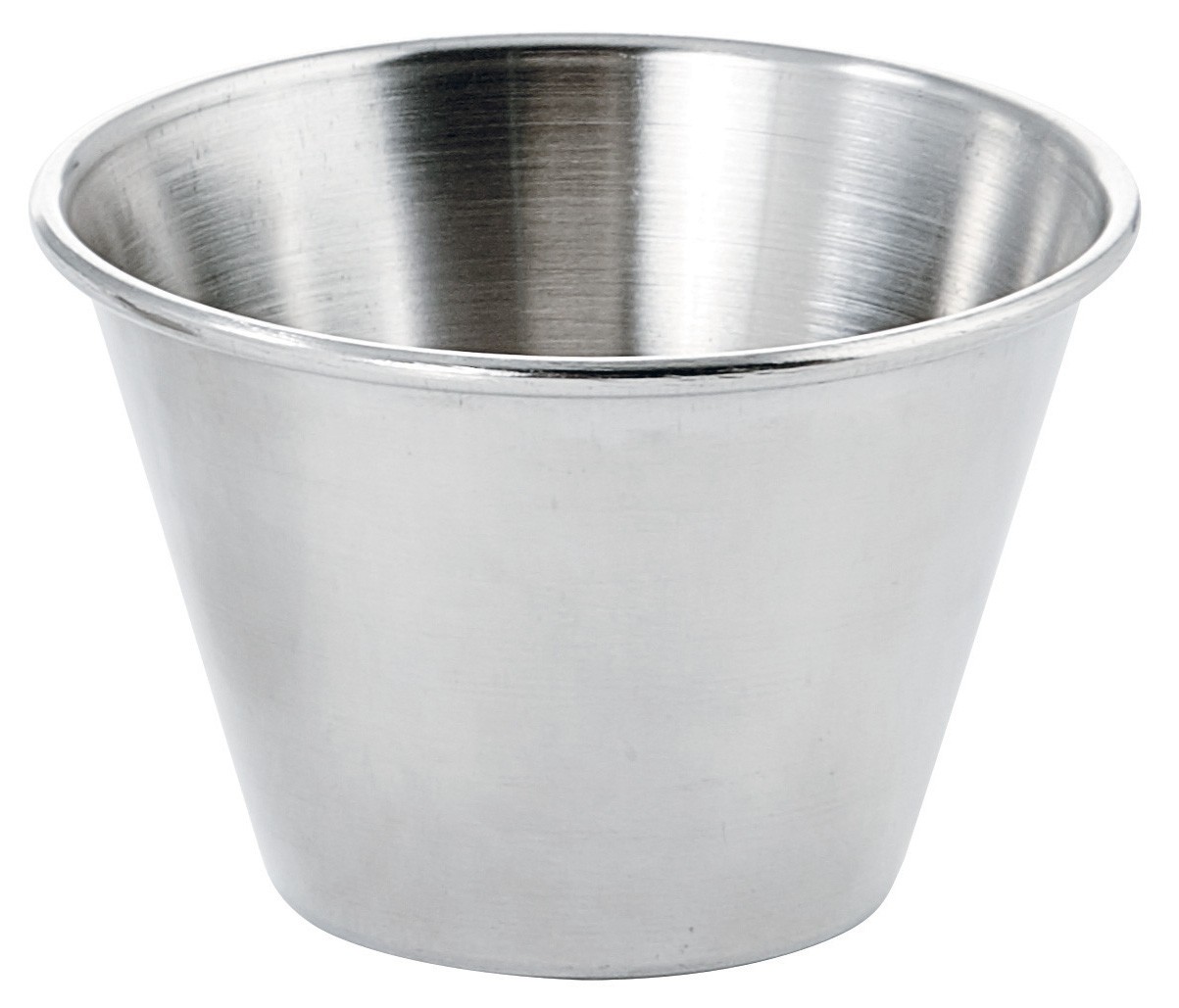 Winco SCP-40 Stainless Steel Round 4 oz. Sauce Cup