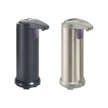 Winco SDT-8S Countertop Touchless Hand Sanitizer Dispenser, Brushed Nickel, 8 oz.