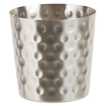 Winco SFC-35H 3.25&quot; Dia. Stainless Steel Fry Cup with Hammered Finish