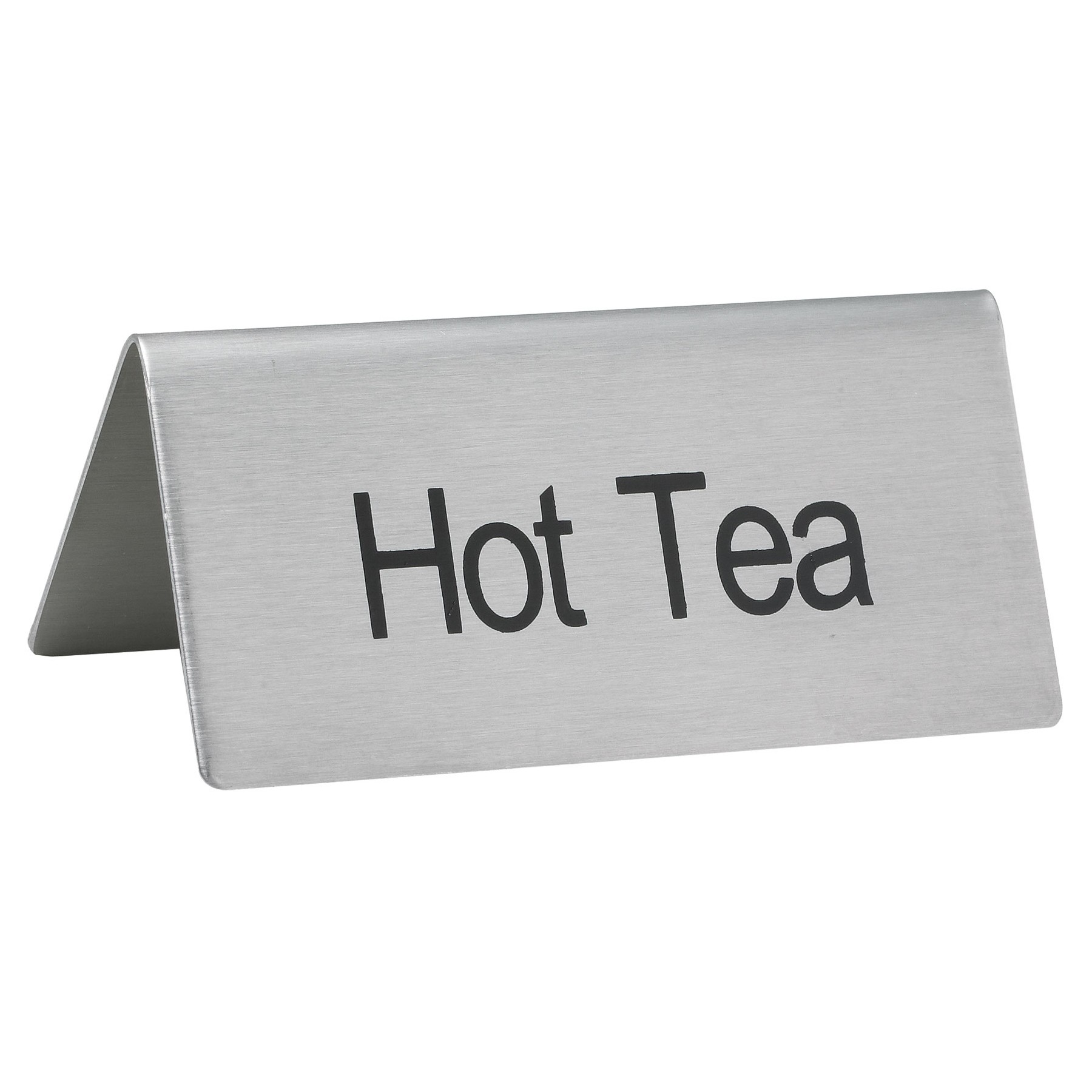 Winco SGN-101 Stainless Steel Tent Sign "Hot Tea"