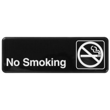 Winco SGN-310 "No Smoking" Informational Sign, 9" x 3"