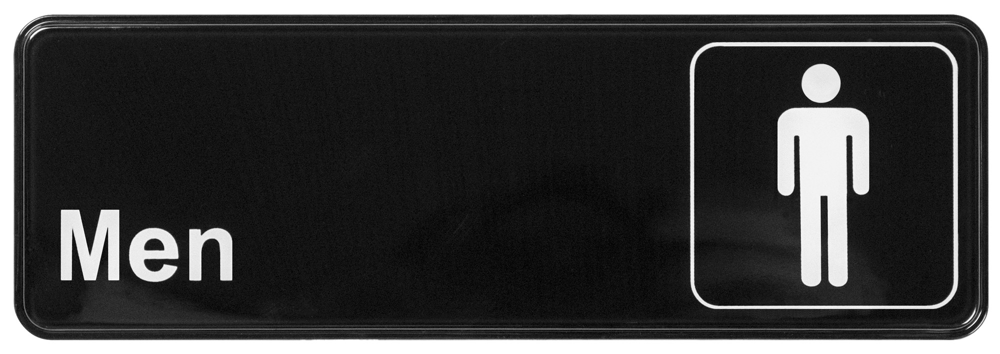 Winco SGN-311 "Men's Bathroom" Informational Sign, 9" x 3"