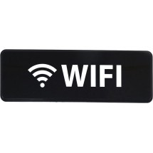 Winco SGN-330 &quot;WiFi&quot; Information Sign 3&quot; x 9&quot;