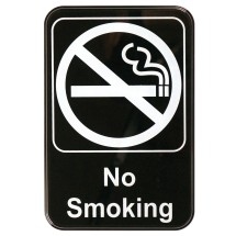 Winco SGN-601 "No Smoking" Informational Sign, 9" x 6"