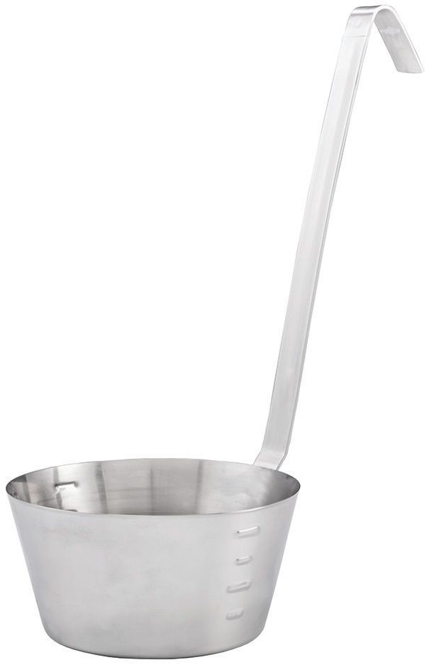 Winco SHHD-1 Stainless Steel Hooked Handle Dipper 1 Qt.