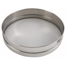 Winco SIV-12 Stainless Steel Rim Mesh Sieve 12&quot; Dia. x 3&quot; Deep