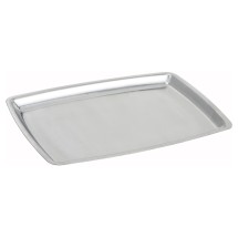 Winco SIZ-11B Stainless Steel Oblong Sizzling Platter Only, 11"