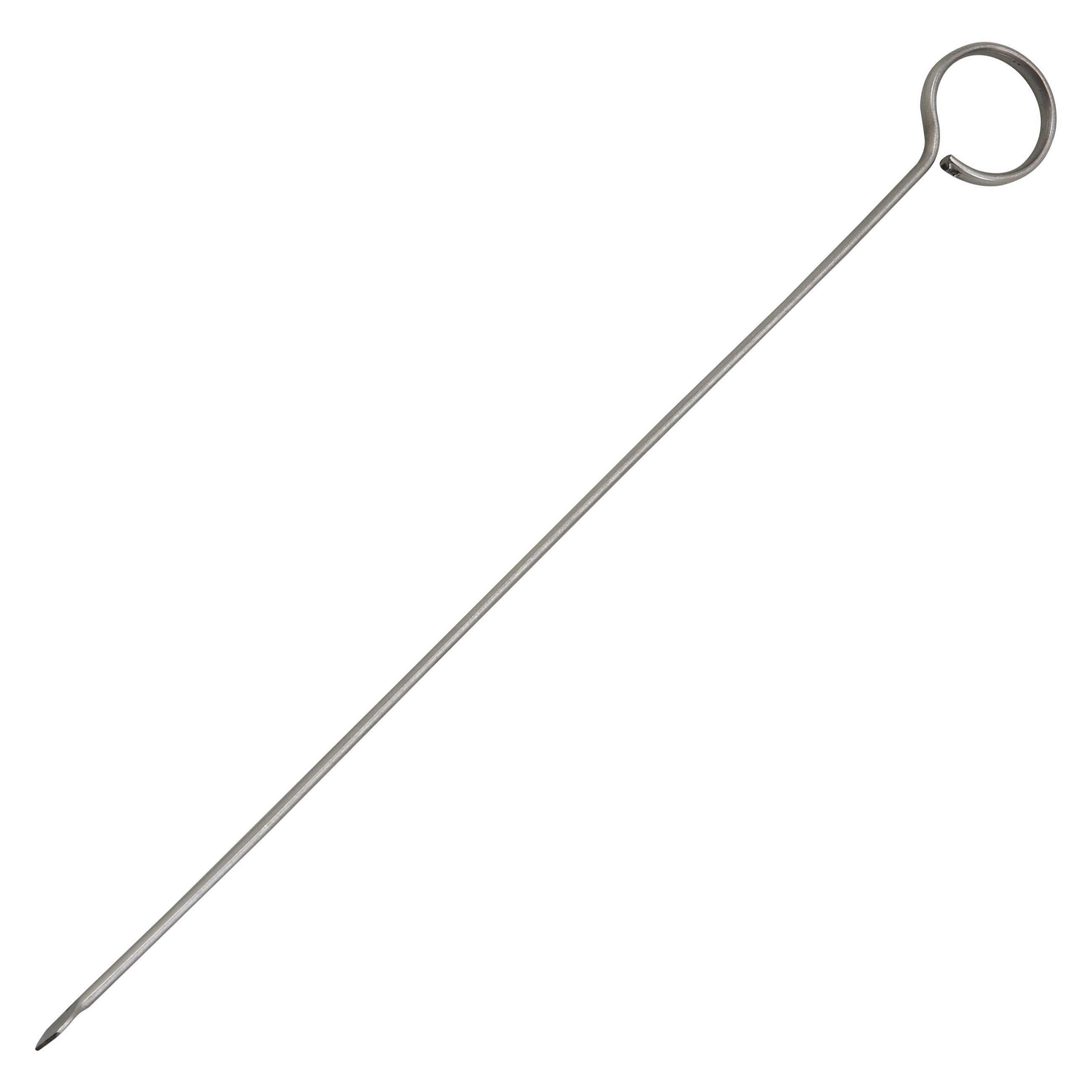 Winco SKO-10 Oval-Tipped Stainless Steel Skewer 10"