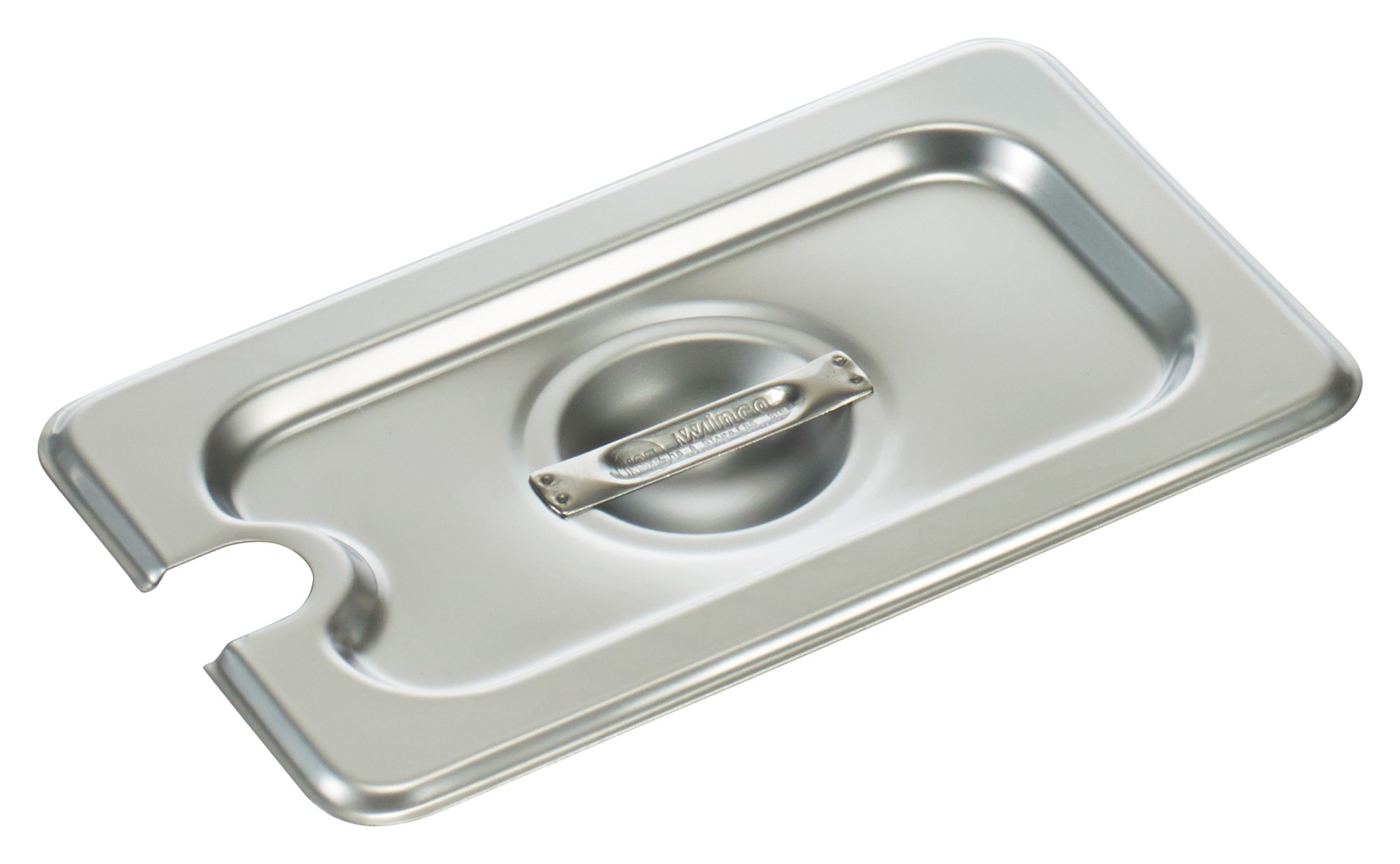 Winco SPCN Slotted Stainless Steel One-Ninth Size Steam Table Pan Cover