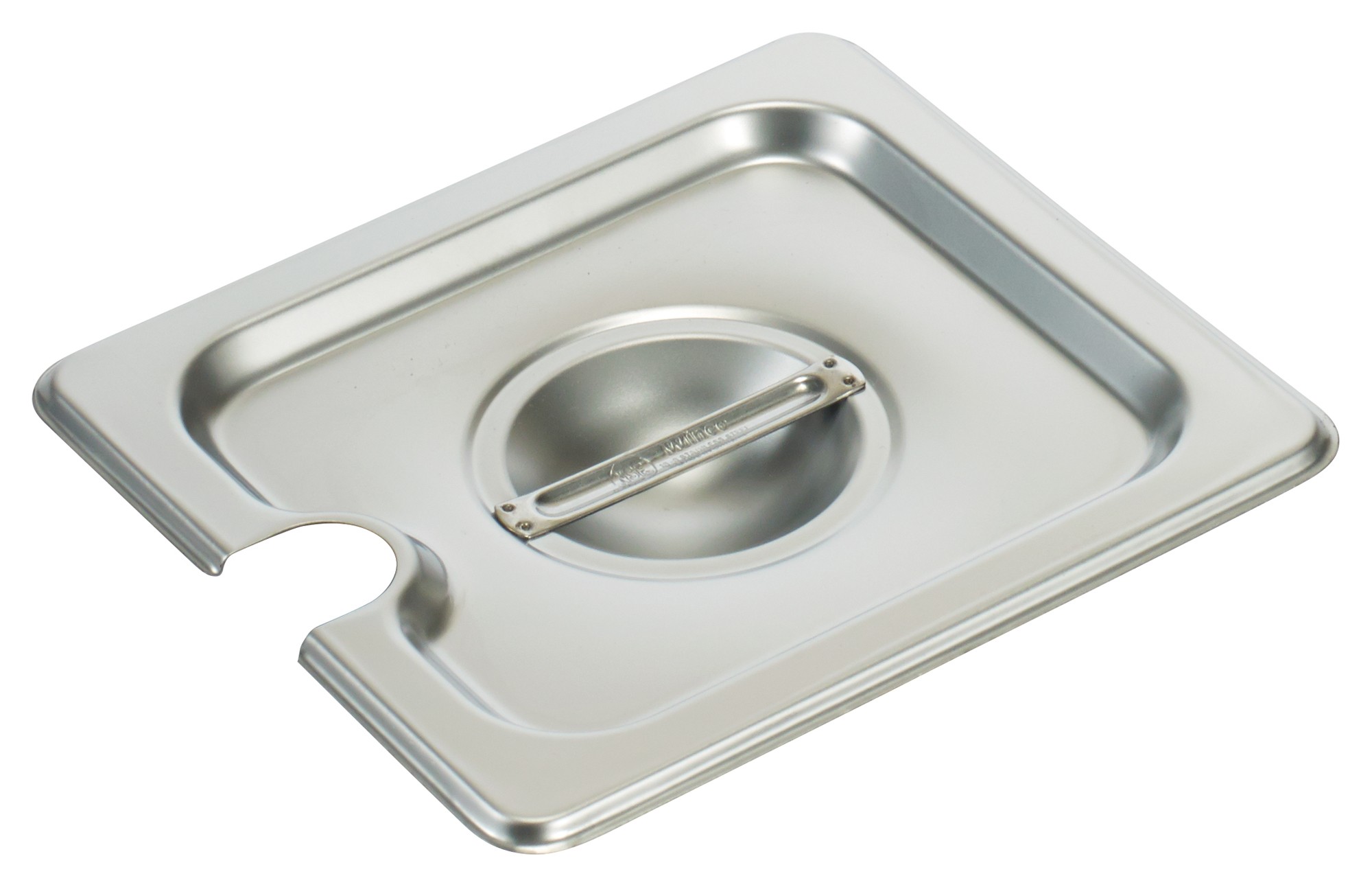 Winco SPCS Slotted Stainless Steel One-Sixth Size Steam Table Pan Cover