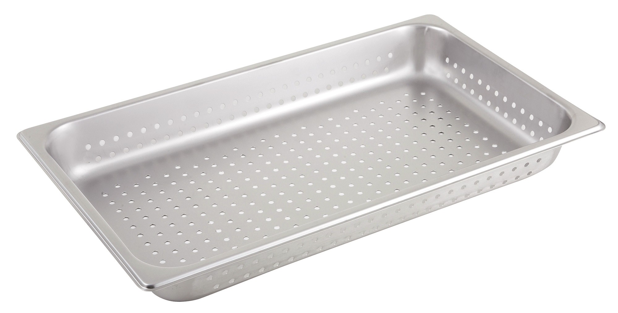 Winco SPFP2 Stainless Steel Perforated Full-Size Steam Table Pan 2-1/2" Deep