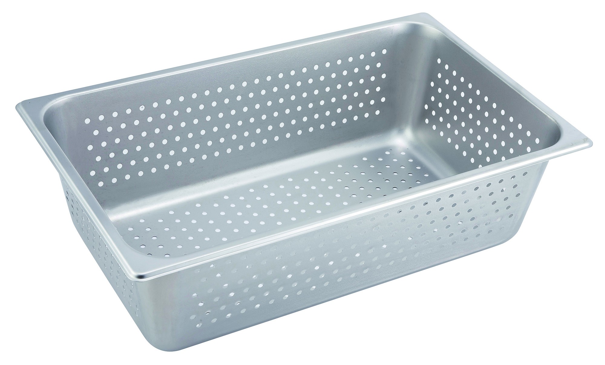 Winco SPFP6 Stainless Steel Perforated Full-Size Steam Table Pan 6" Deep