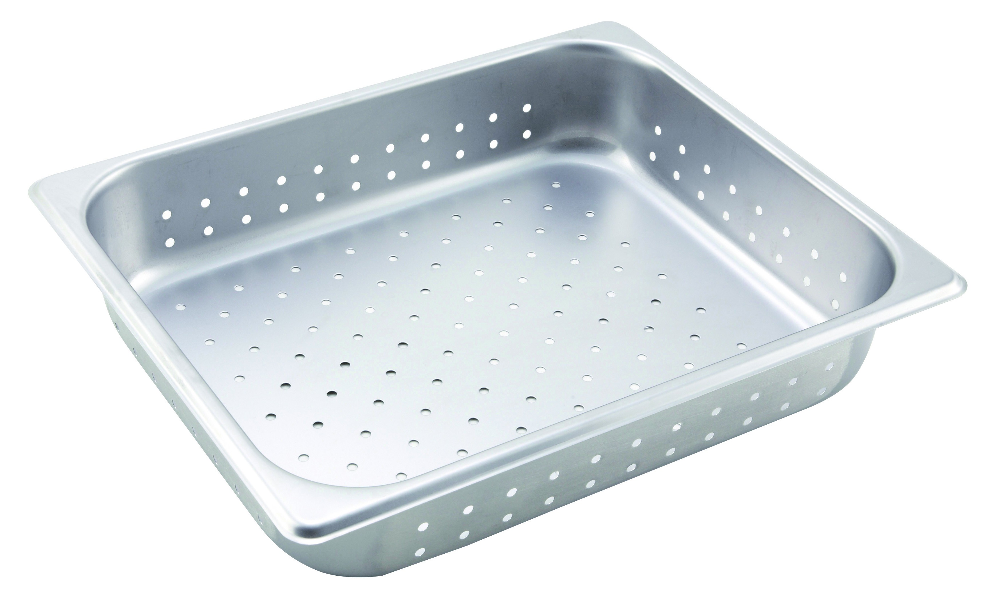 Winco SPHP2 Stainless Steel Perforated Half-Size Steam Table Pan 2-1/2" Deep