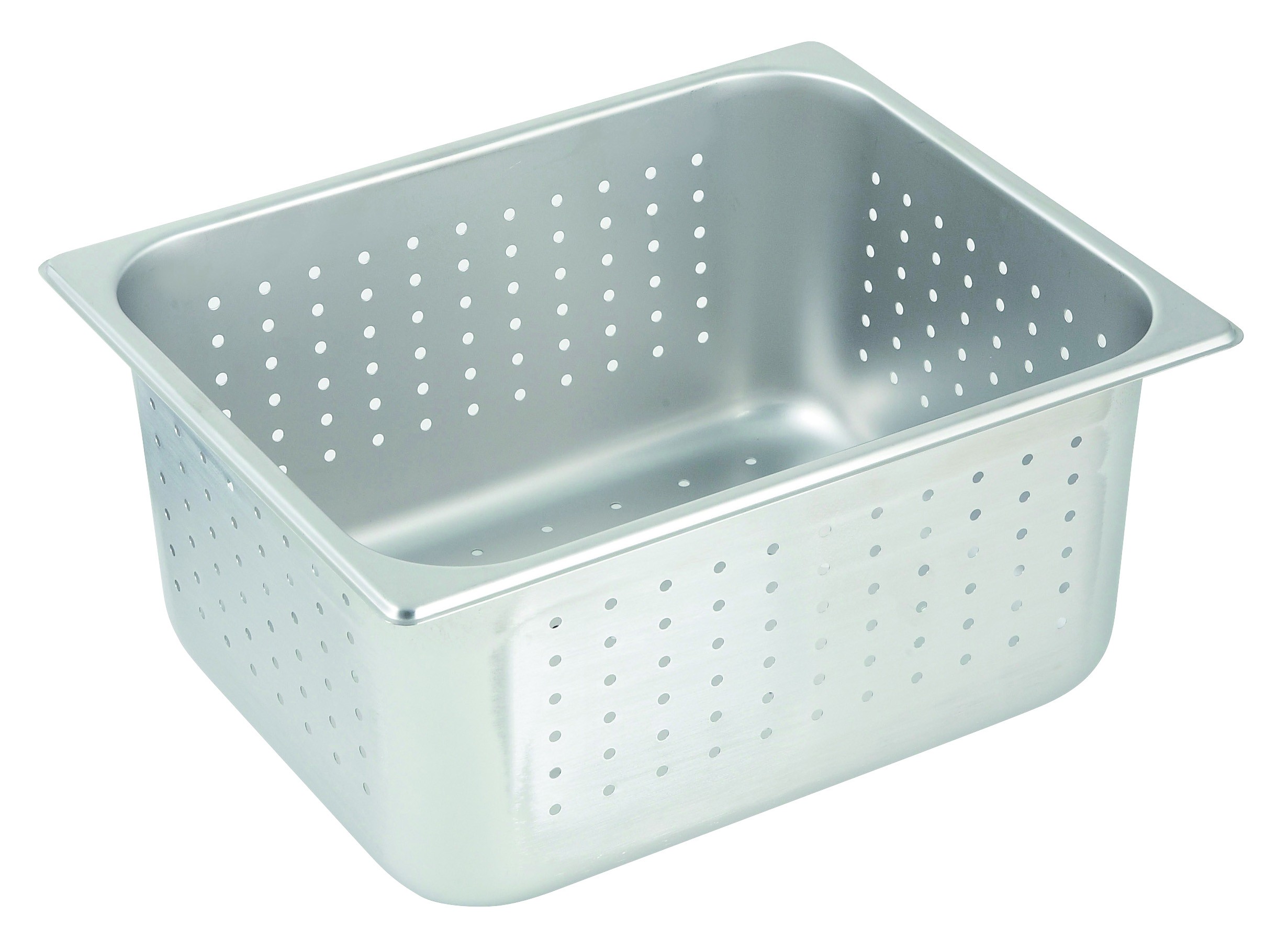 Winco SPHP6 Stainless Steel Perforated Half-Size Steam Table Pan 6" Deep