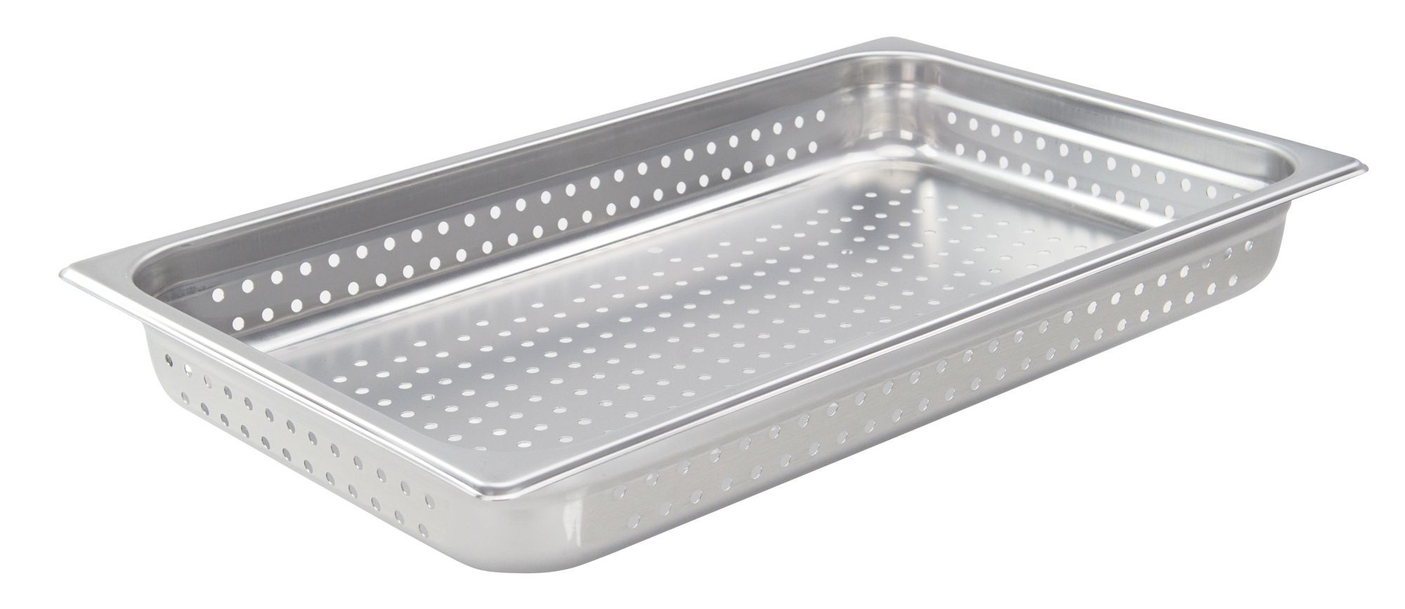 Winco SPJH-102PF Full Size Perforated Steam Pan, 2-1/2" Deep