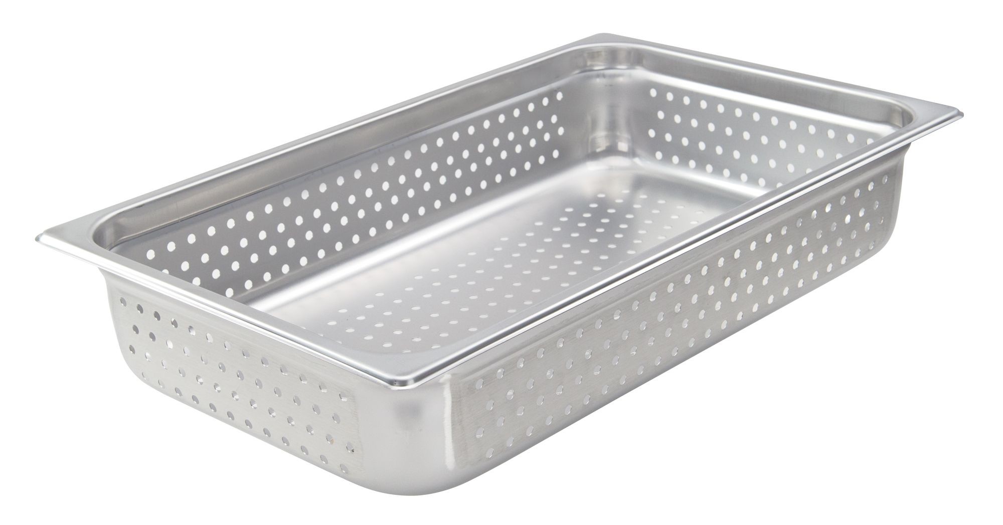 Winco SPJH-104PF Full Size Perforated Steam Pan, 4" Deep