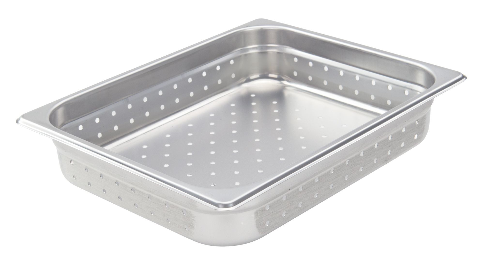 Winco SPJH-202PF Half Size Perforated Steam Pan, 2-1/2" Deep
