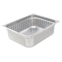 Winco SPJH-204PF Half Size Perforated Steam Pan, 4&quot; Deep