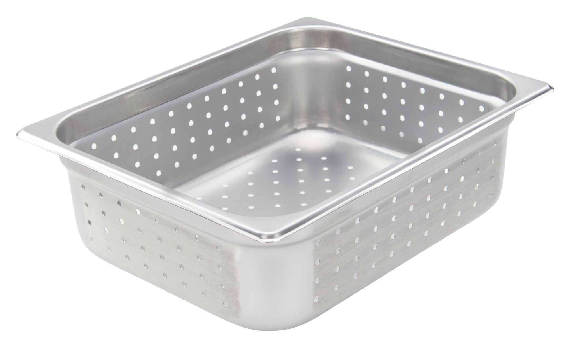 Winco SPJH-204PF Half Size Perforated Steam Pan, 4" Deep