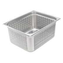 Winco SPJH-206PF Half Size Perforated Steam Pan, 6&quot; Deep