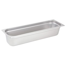 Winco SPJH-4HL Half Size Long Anti-Jam Steam Pan, 4" Deep