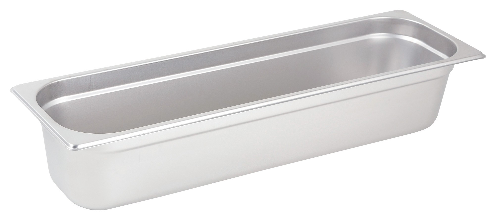 Winco SPJH-4HL Half Size Long Anti-Jam Steam Pan, 4" Deep