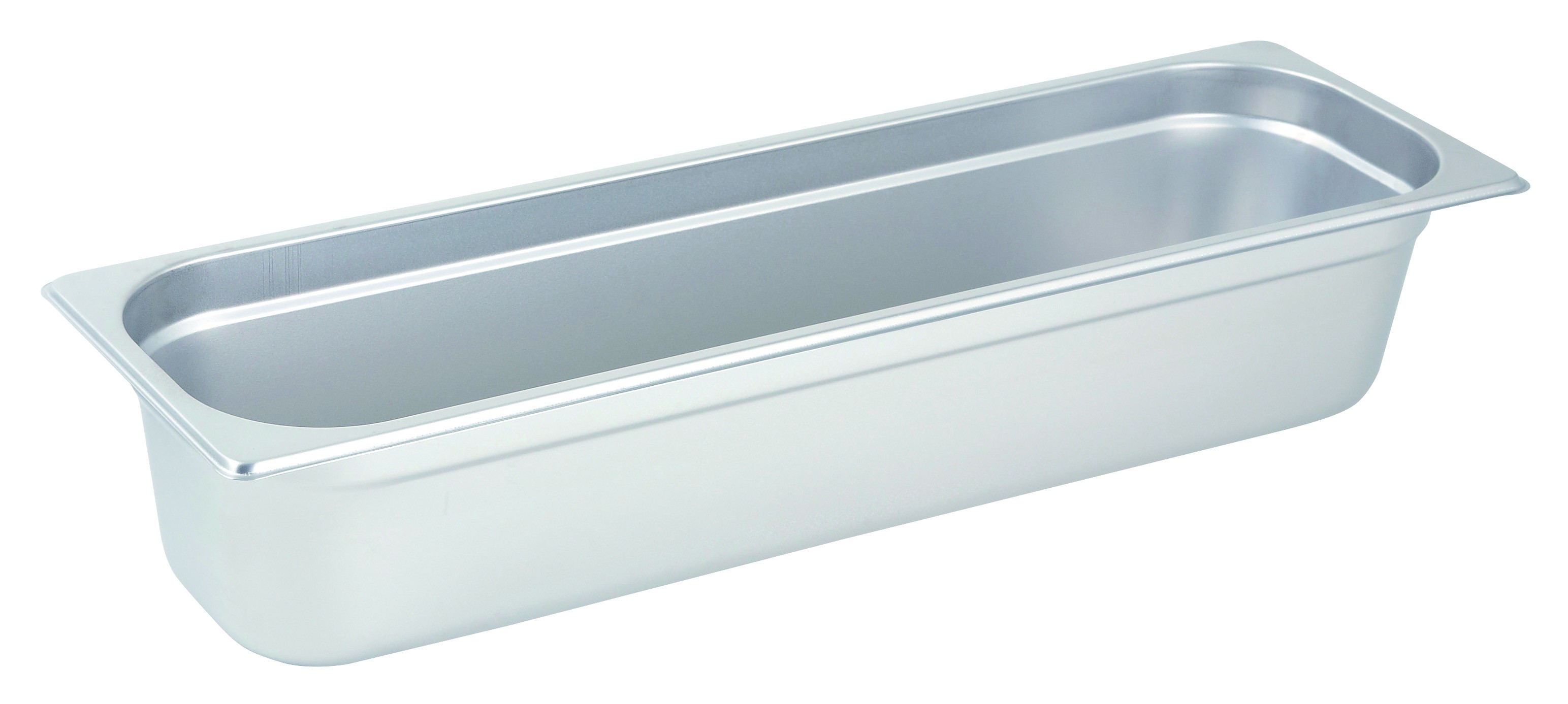 Winco SPJL-4HL Half-Long Size Anti-Jam 25 Gauge Steam Table Pan 4" Deep