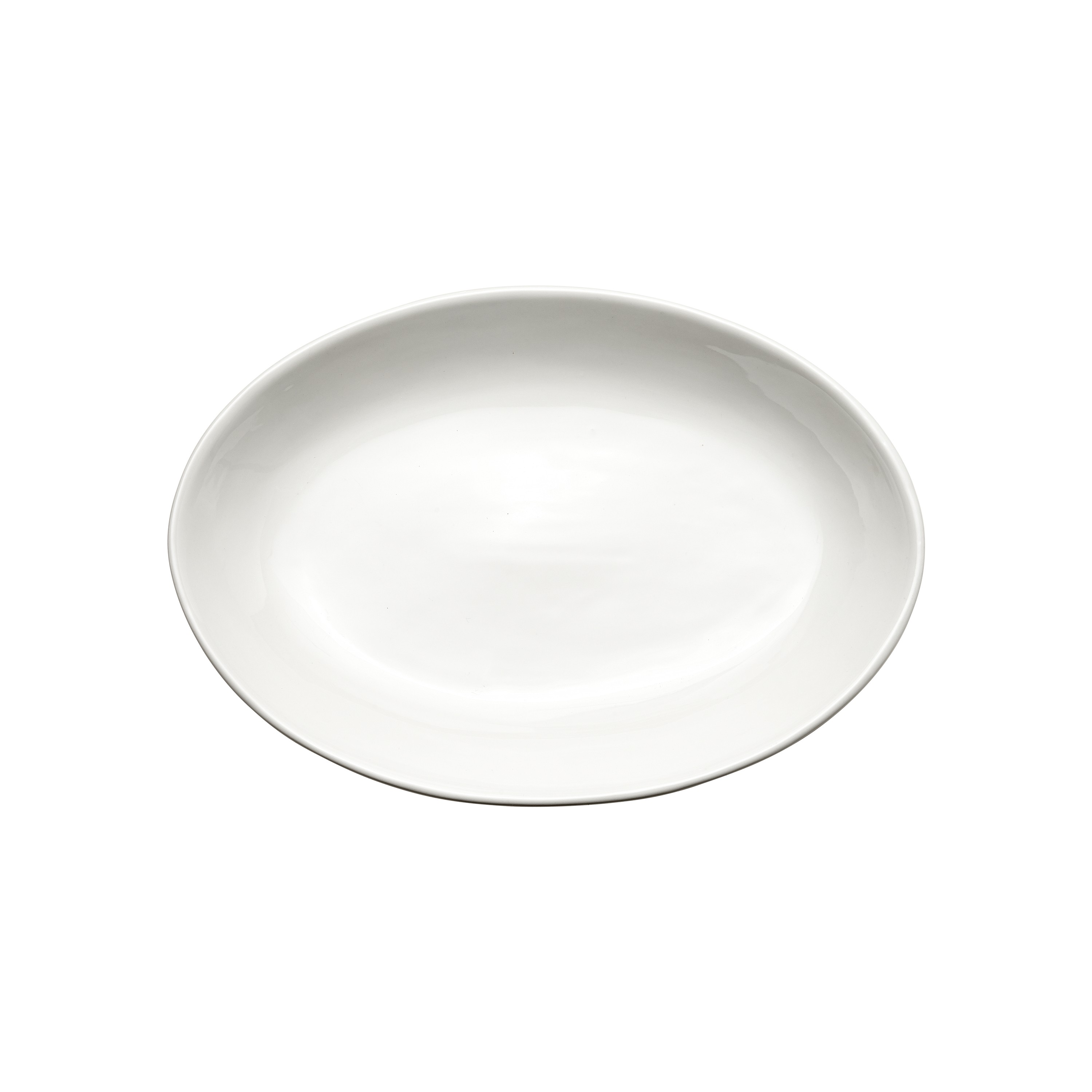 Winco SPO-155 Specialty Porcelain Oval Coupe Platter, 15-1/2"L - 1 dozen