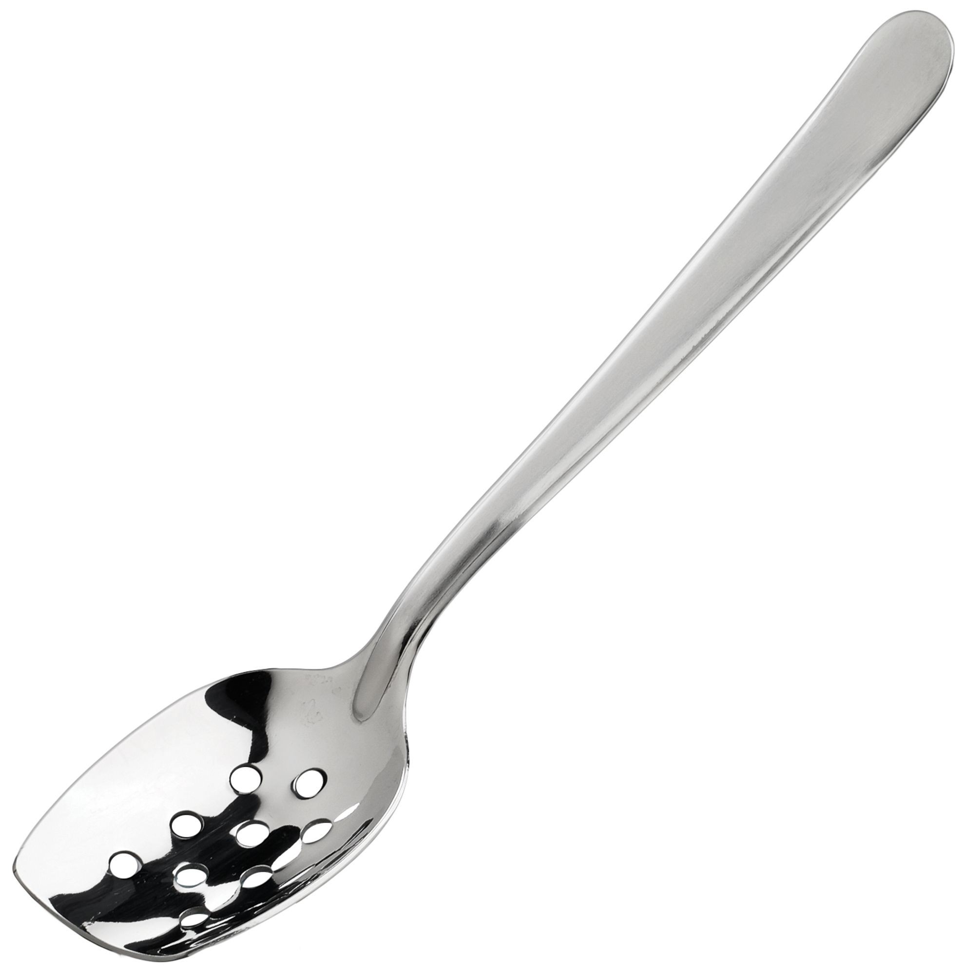 Winco SPS-P8 Slanted Perforated Plating Spoon 8"