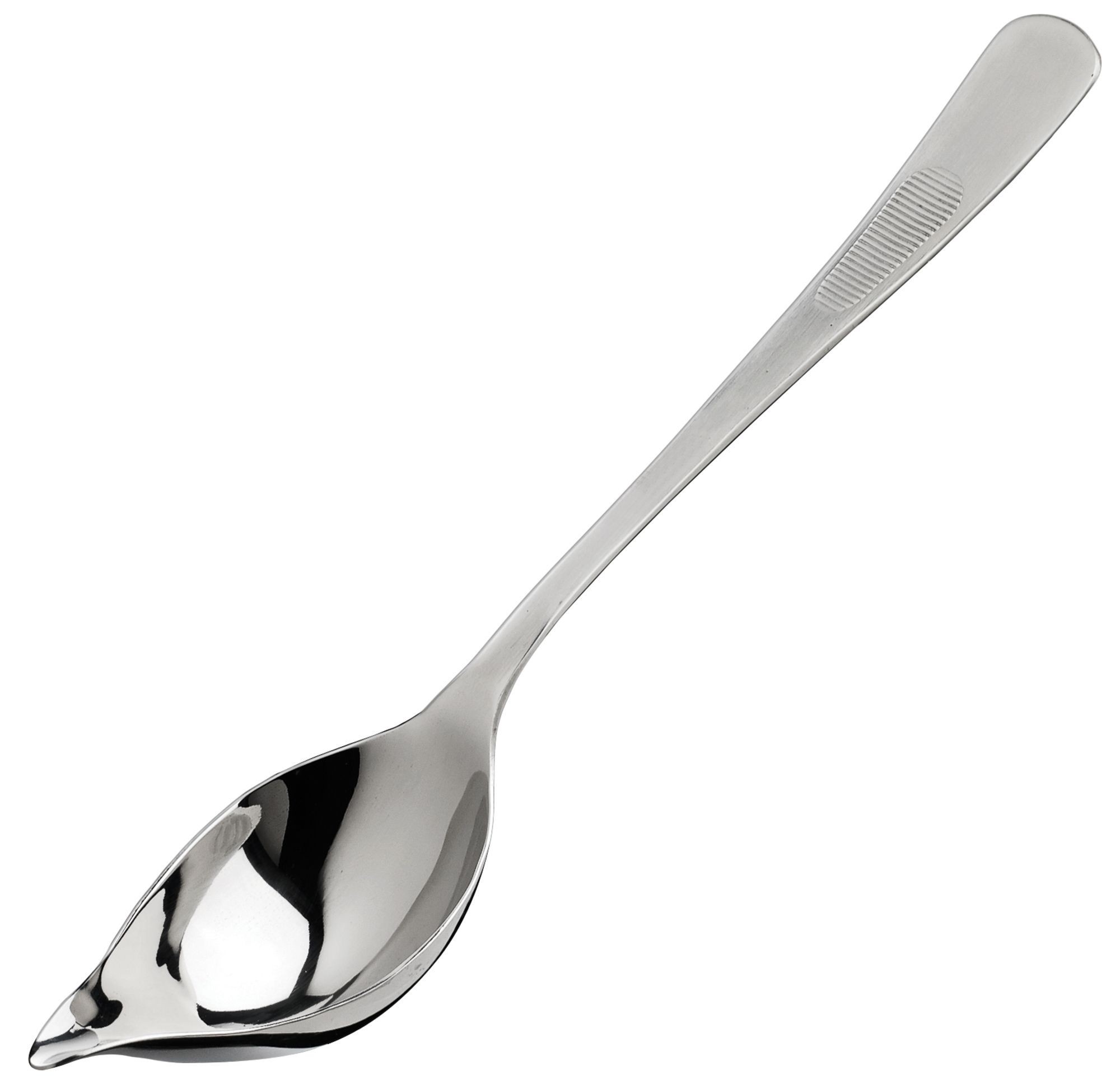 Winco SPS-TS8 Saucier Plating Spoon with Tapered Spout 8"