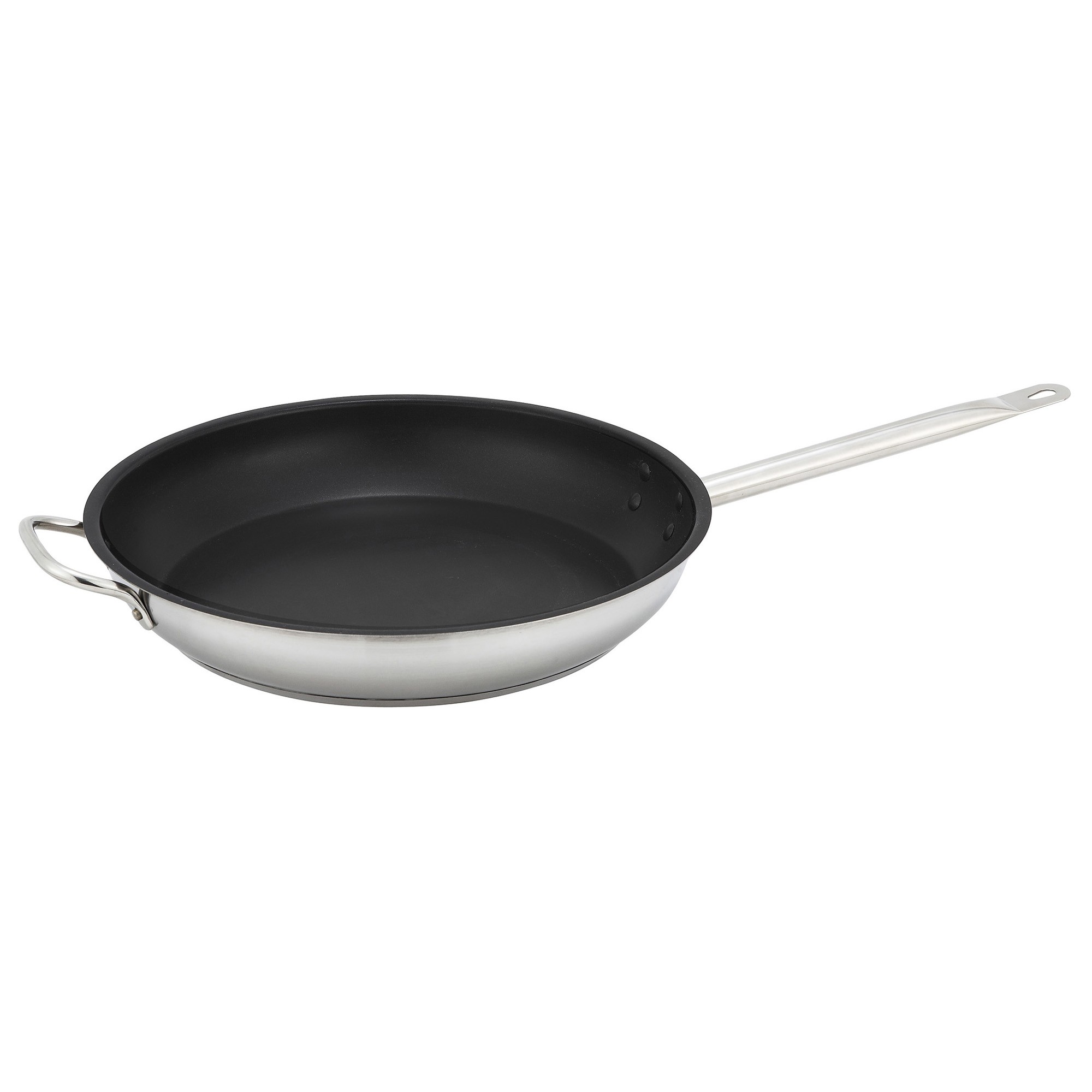 Winco SSFP-12NS Non-Stick Stainless Steel Induction Fry Pan 12"