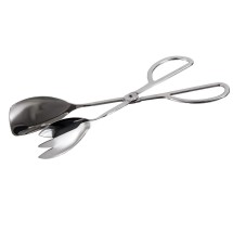 Winco ST-105SF Stainless Steel 10-1/2&quot; Spatula and Fork Salad Tongs