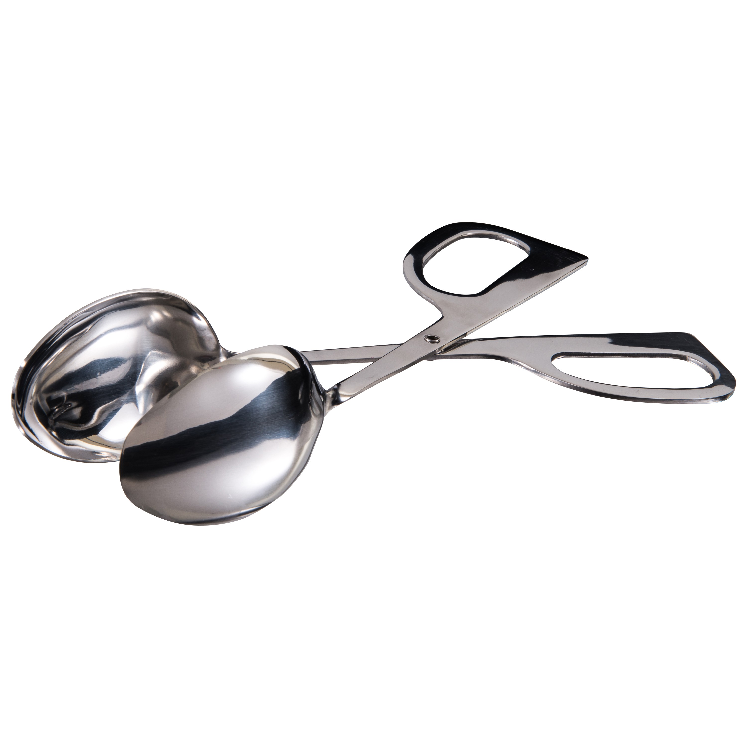 Winco ST-2 Stainless Steel Double Spoon Salad Tong 10"