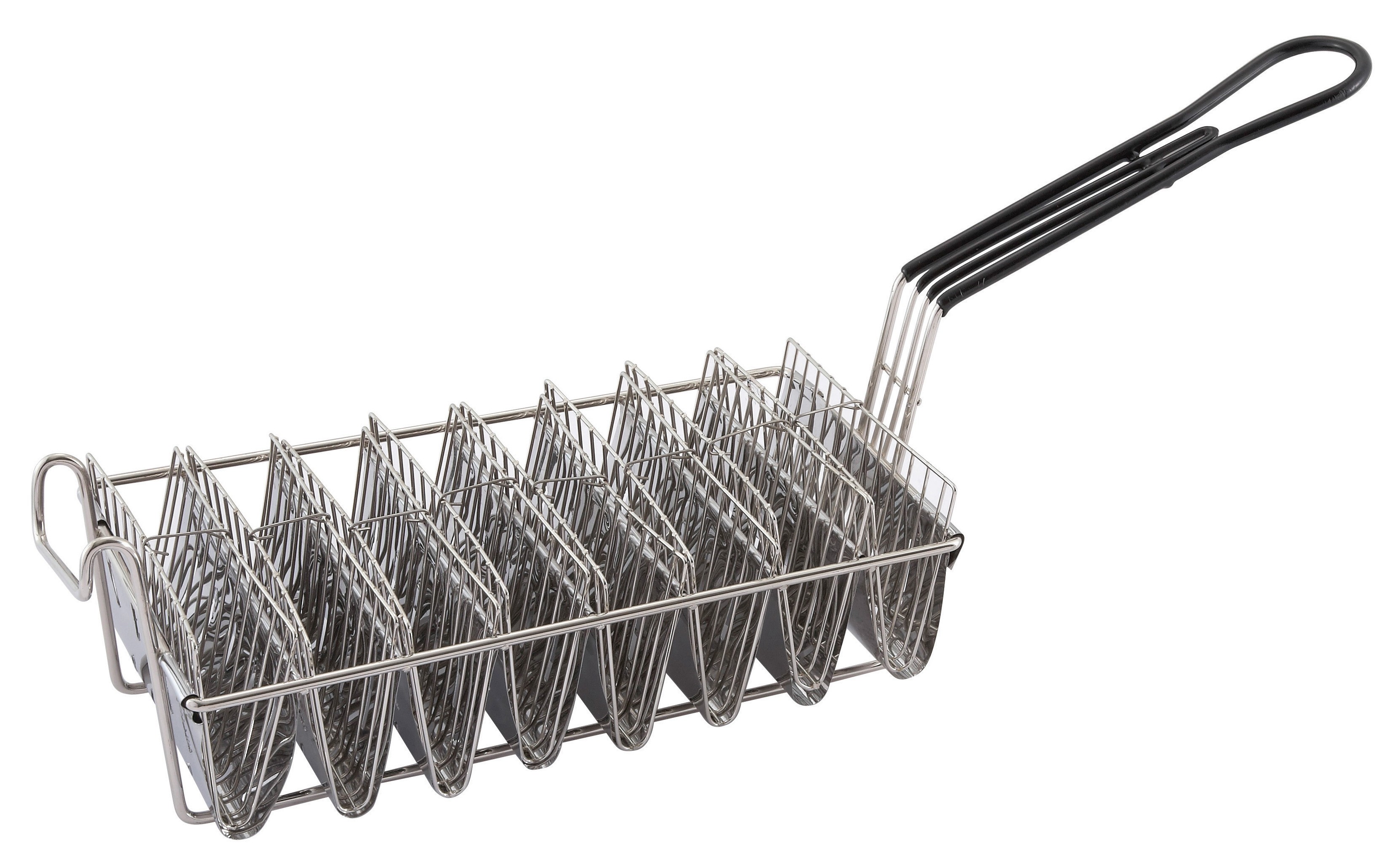Winco TB-8 Taco Basket Holds Eight 6" Shells