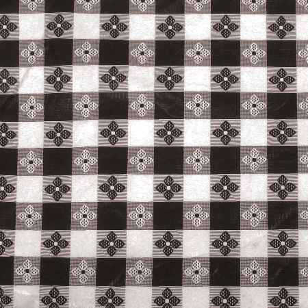Winco TBCS-52K Black Square Table Cloth, 52" x 52"