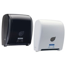 Winco TDAC-8K Black Automatic Cut Roll Towel Dispenser