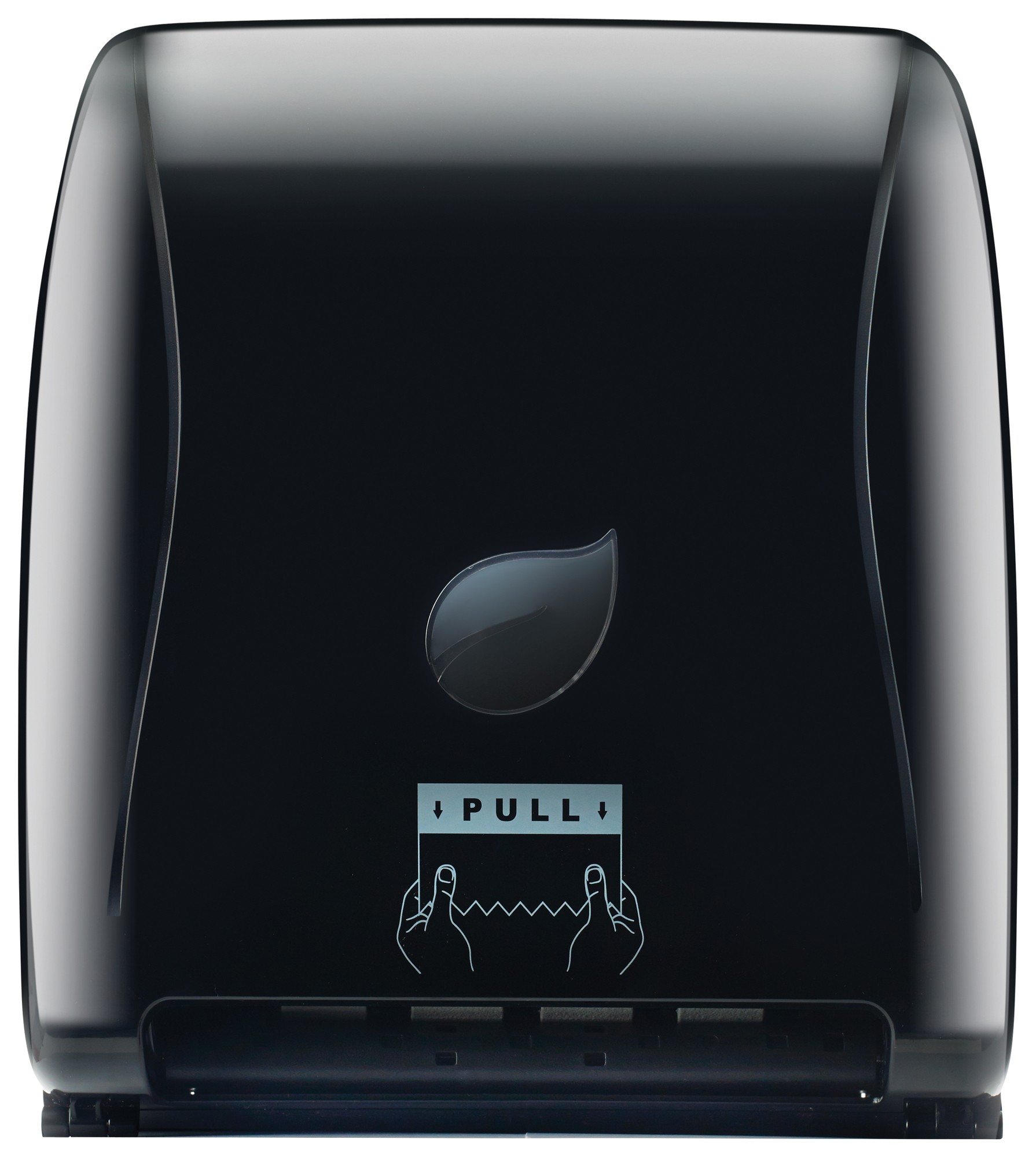 Winco TDAC-8K Black Automatic Cut Roll Towel Dispenser