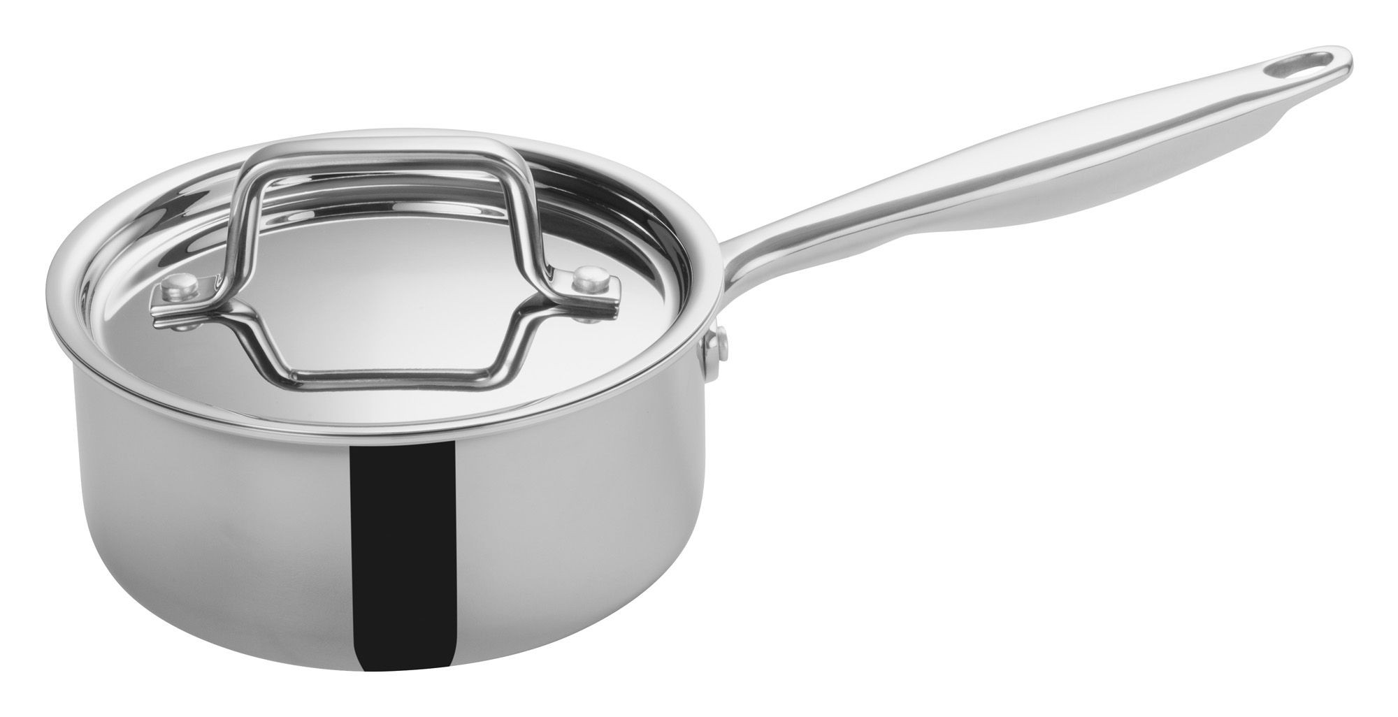 Winco TGAP-2 Tri-Ply Stainless Steel 1.5 Qt. Sauce Pan with Cover