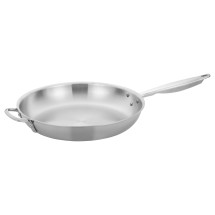 Winco TGFP-14 Tri-Ply Stainless Steel Natural Finish Fry Pan, 14&quot;