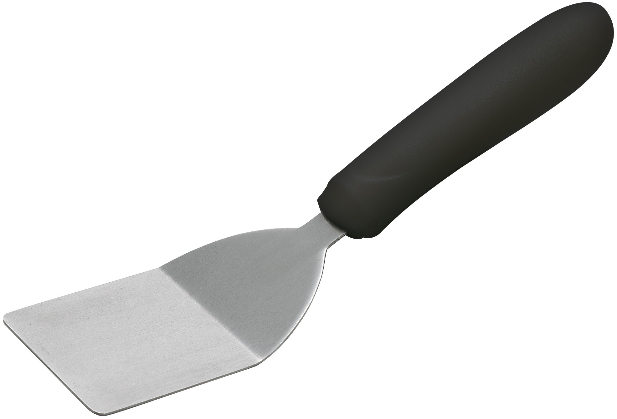 Winco TKP-30 Mini Offset Turner, 2" x 2-1/4", Black Polypropylene Handle