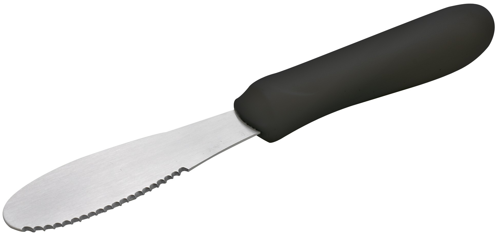Winco TKP-31 Sandwich Spreader, 3-1/2" Blade, Black Polypropylene Handle