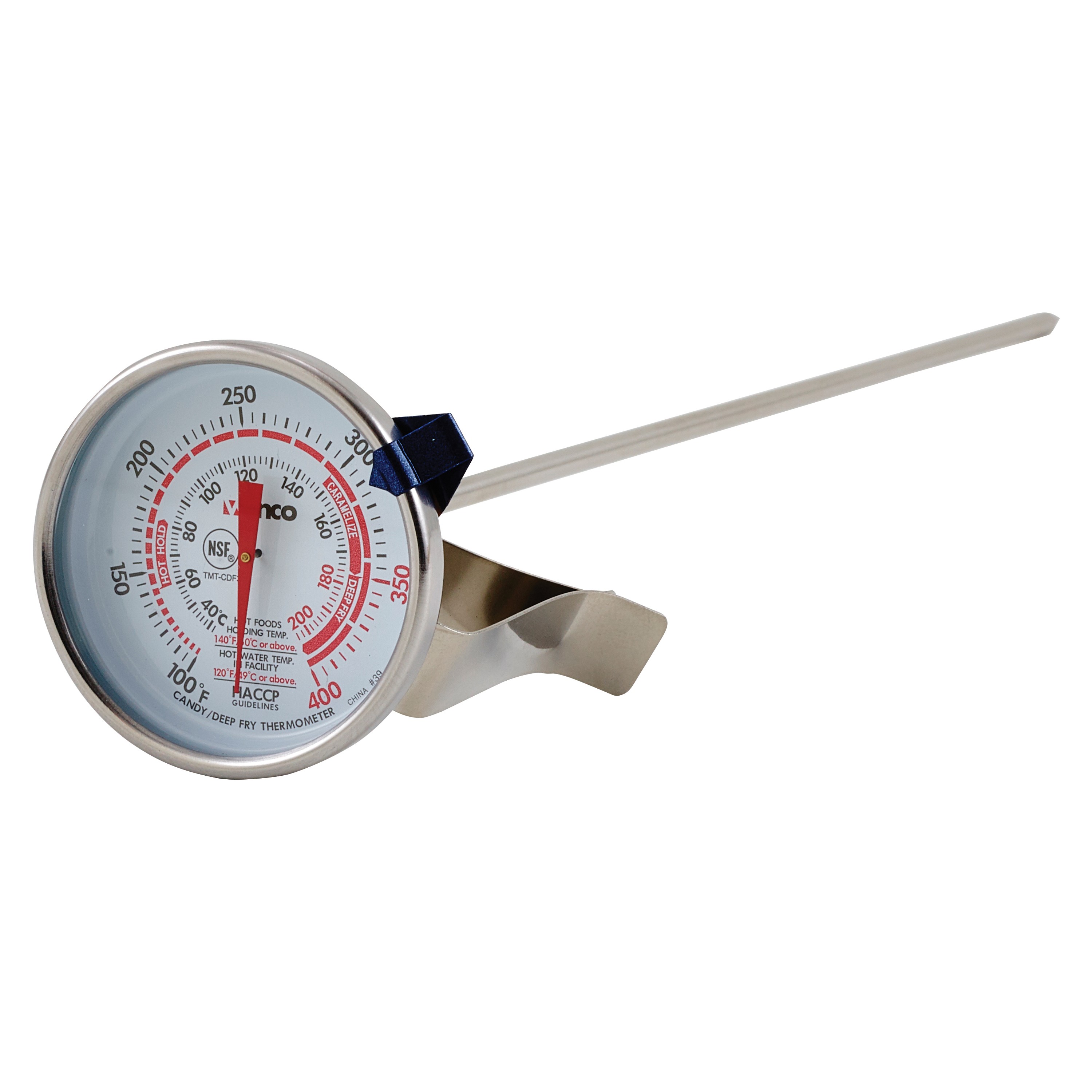 Winco TMT-CDF3 Candy/Deep Fry Thermometer, Dial Type with Stem 3"